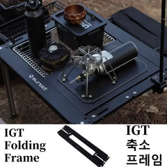 Camping  IGT Table  IGT Folding Frame  Outdoor Aluminum Alloy Table 2 3 4 Unit Framework Portable Free Combination IGT Table New