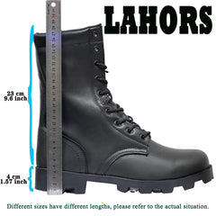 LAHORS Original Leather Man Tactical Boots Sport Hiking Shoes Outdoor Ankle Desert Combat Boots Work Safety Shoes Botas Hombre