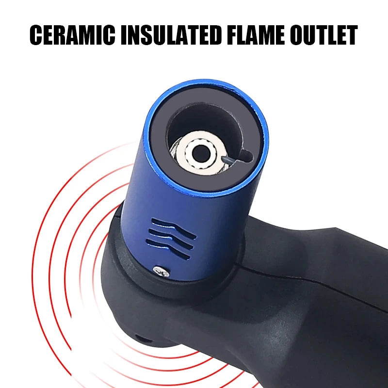 Hot Outdoor Windproof Metal Direct Charge Turbo Torch Large Fire Gas Lighter Kitchen Barbecue Camping Cigar Lighter Men's Gifts