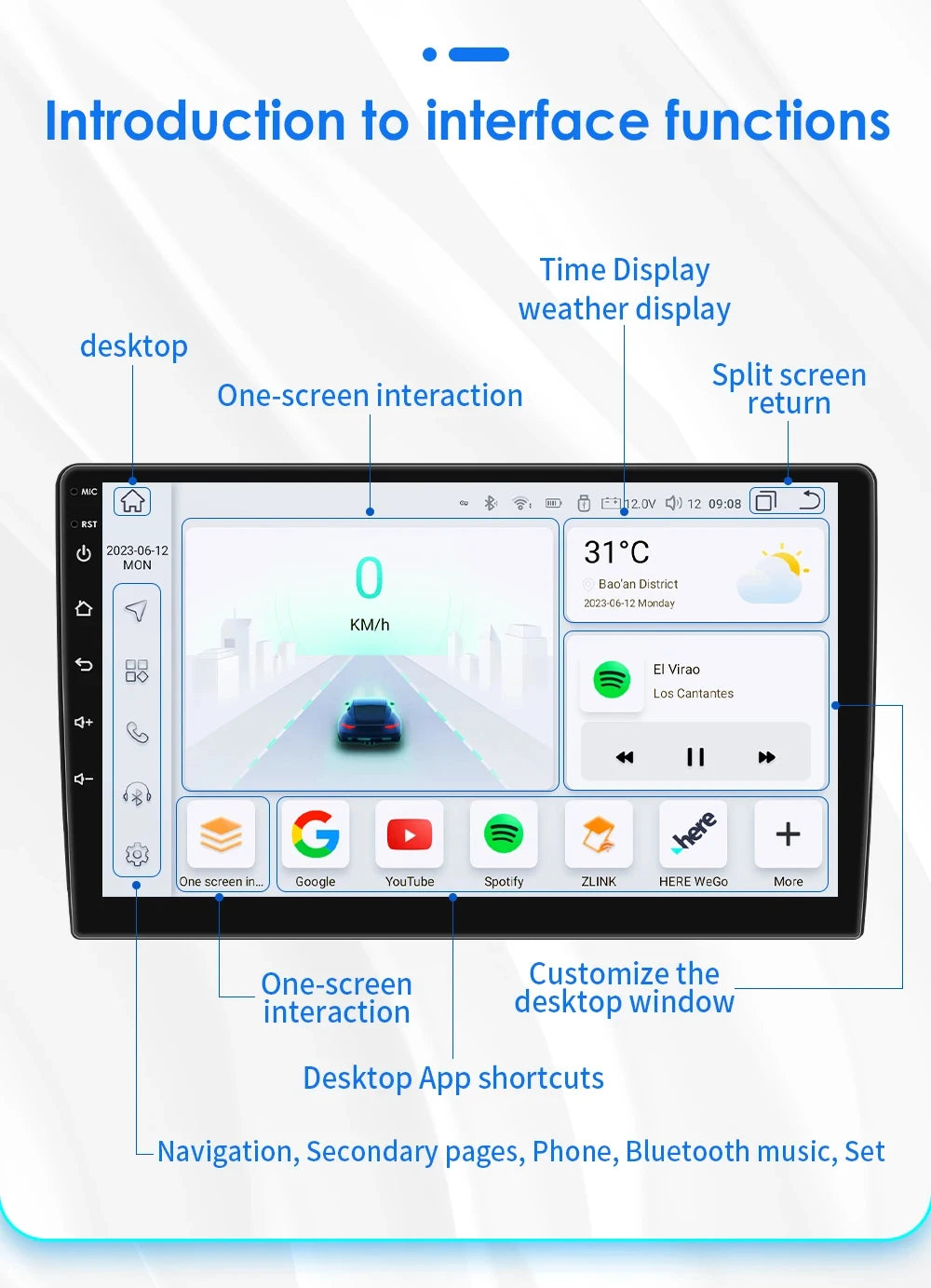 Junuse 7" Android 12 Radio For BMW S3 E46 Car Stereo Multimedia 318/320/325/330/335 M3 1998-2006 Wireless CarPlay AUTO GPS DSP