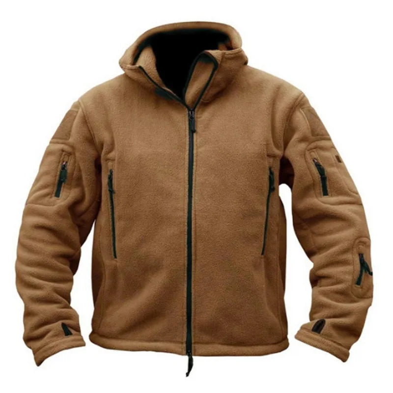 Tactical Fleece Jacket Military Uniform Soft Shell Casual Hooded Jacket Men Thermal Army Clothing