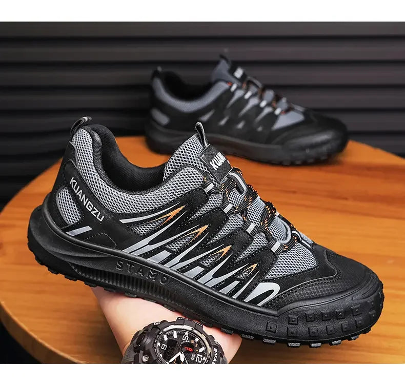 Shoes for Men 2023 New Fashion Casual Shoes Breathable and Comfortable Sports Outdoor Hiking Wearresistant Men's Walking Shoes