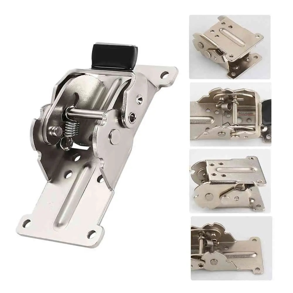 1Pc 90/180 Degree Fittings Chair Extension Furniture Brackets Self-Locking Folding Hinge Foldable Support Frame Table Leg