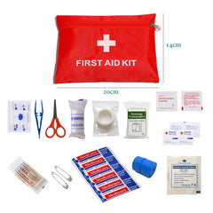 40/50/80pcs Full Kits Portable Mini Outdoor Waterproof First Aid Kit For Emergency Medical Treatment Car Travel Hiking Camping