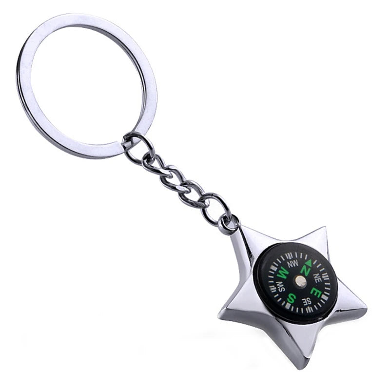 Outdoor Camping Hiking Mini Compass Navigator Portable Keychain Survival Tool