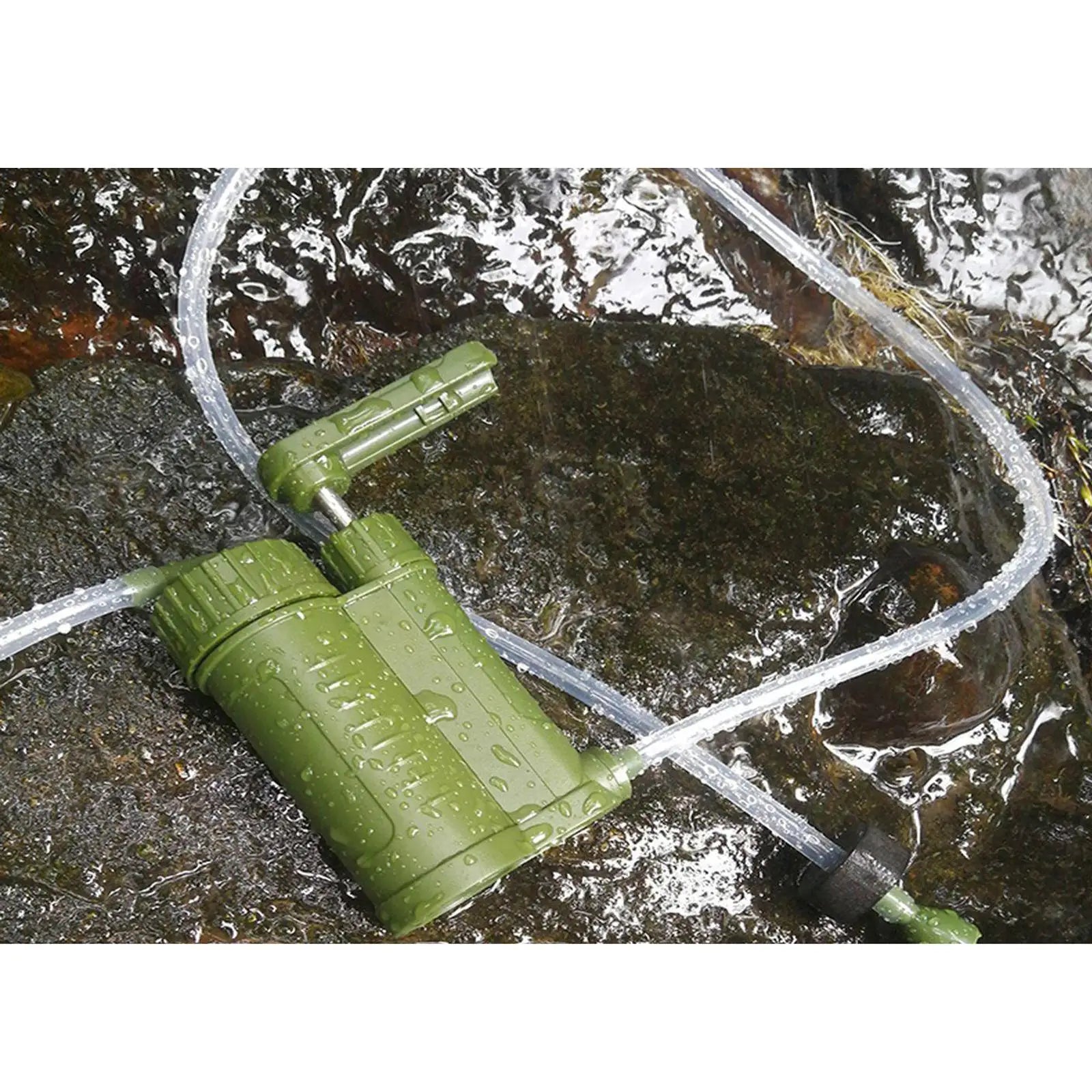 Portable Water Filter Pump Purifier Filtration Camping Emergency Survival