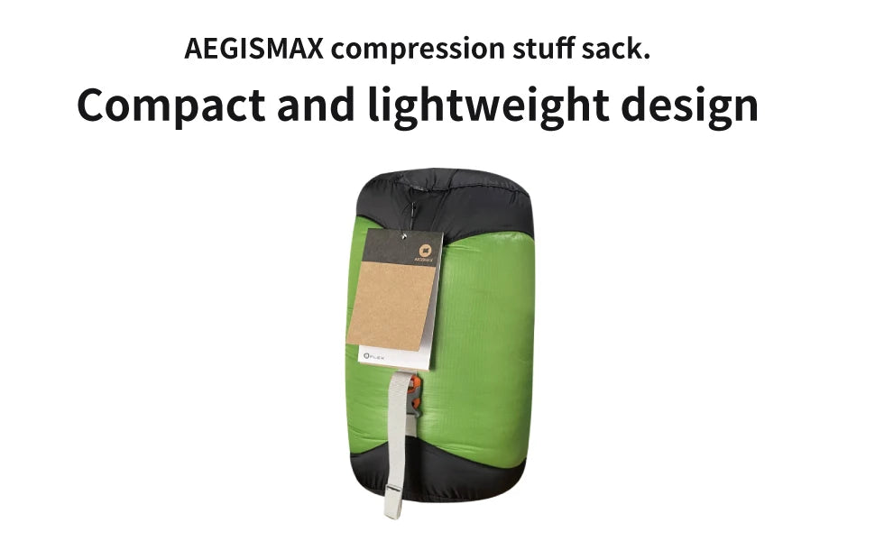 AEGISMAX 6L 10L 20L 30L Compression Sack for Sleeping Bag Accessories Camping Waterproof Stuff Sack Ultralight Nylon Storage Bag