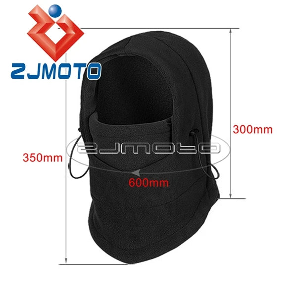 Motorcycle Cycling Fleece Balaclava Full Face Mask Neck Windproof Outdoor Ski Warm Mask Multicolor Mountaineering Helmet Hood