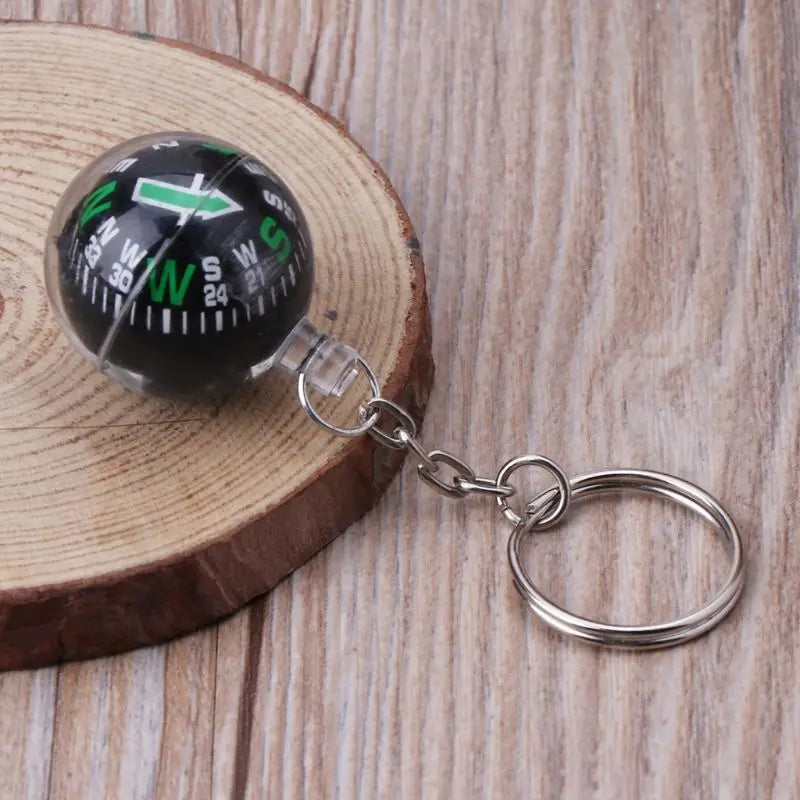 Outdoor Camping Hiking Mini Compass Navigator Portable Keychain Survival Tool