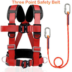 High Altitude Work Safety Belt Three Point Safety Harness Outdoor Rock Climbing Electrician Construction Protection Equipment