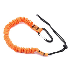 Safety Bungee Tether Tool Lanyard With Carabiner Hook Climbing Working Anti-Falling Safety Rope Aerial Work Climbing Accessories