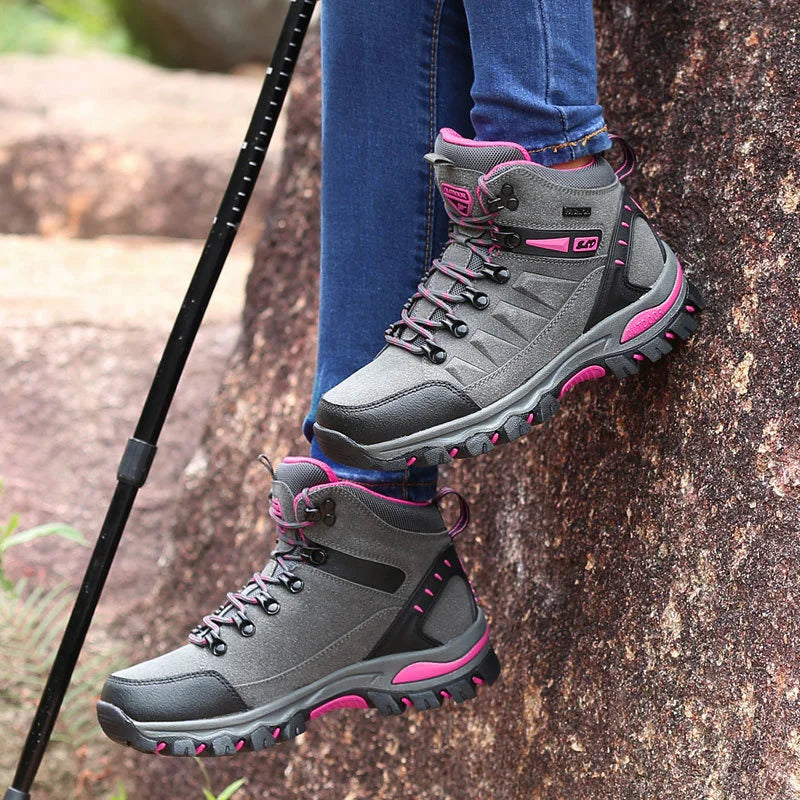 2023 Women Boots Waterproof Winter Shoes Hiking Shoes Women High gang Shoes Non-slip Sneakers Shoes For Adult Work Shoes Mujer