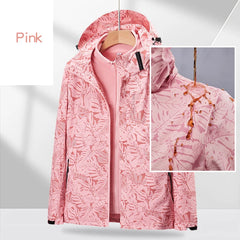 Women Waterproof Ski Jacket Women Thermal Climbing Trekking Raincoat Sportswear Outdoor Fleece Hooded Windproof Clothing