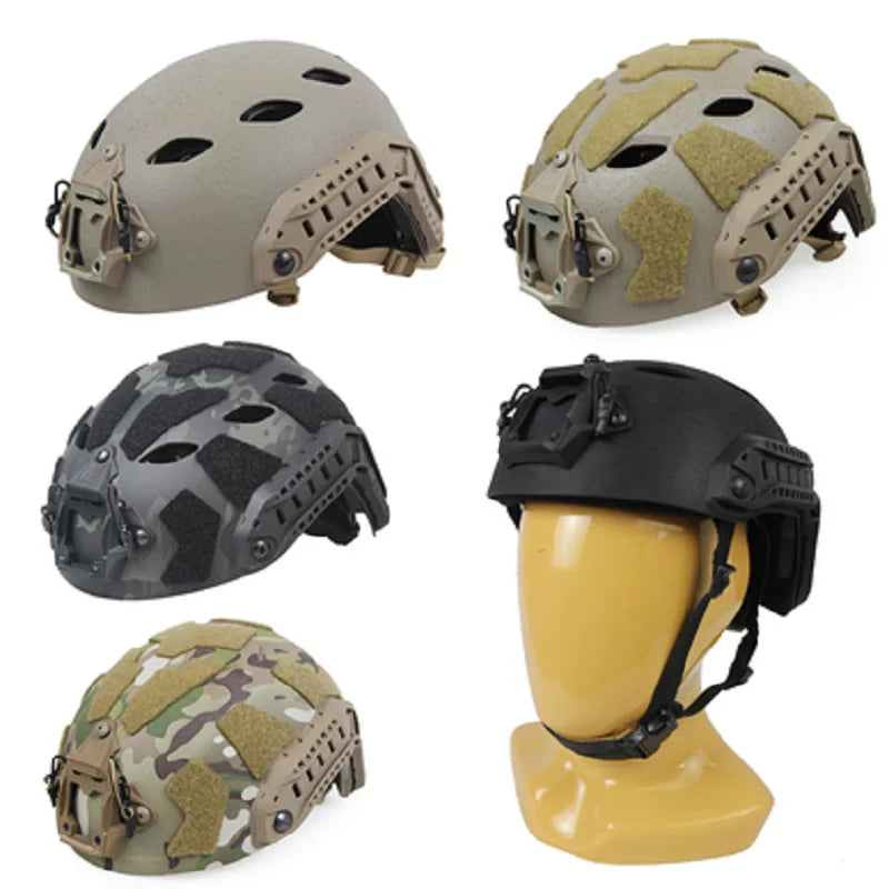 Outdoor Tactical Helmet SF Carbon Fiber Granular Perforated Field Mountaineering Parachute Jumping Riding Development Helmet H01