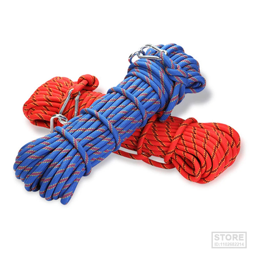 10M/15M/20M/30M Climbing Rope Outdoor Rescue Rope Climbing Safety Paracord Insurance Escape Rope Hiking Survival Tool