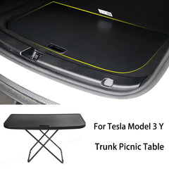 For Tesla Model Y 3 Travel Trunk Table Board Portable Folding Picnic Table Chairs Travel Trunk Specific Accessories