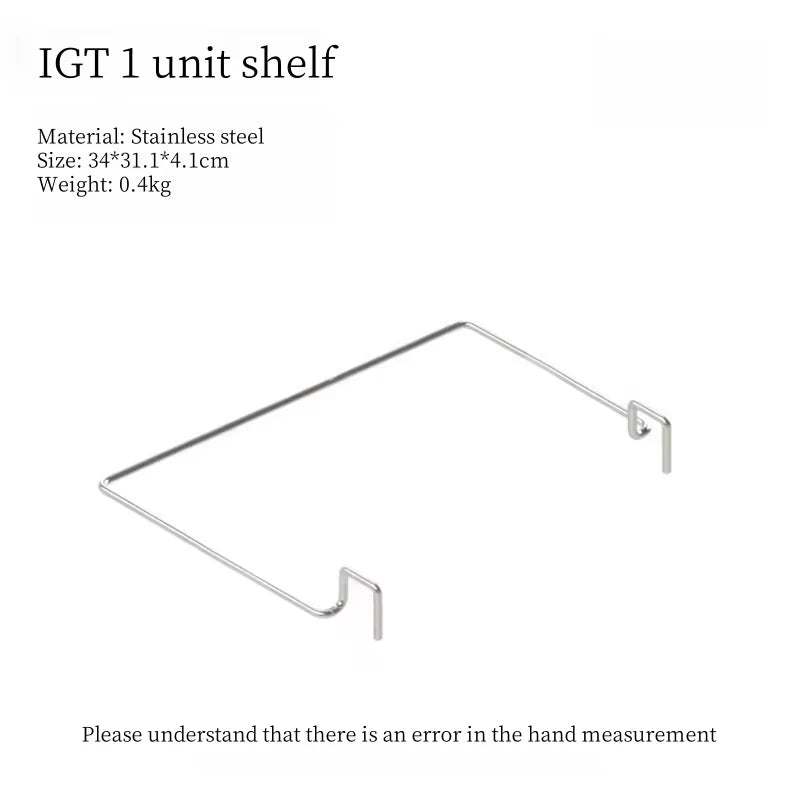 Camping IGT Table Accessories Stainless Steel Hanging Rack 0.5 Unit Shelf Garbage Bag Hook Table Side Hanger Paper Towel Rack