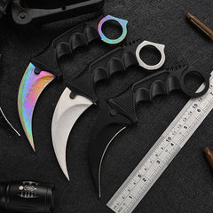 Mini Knife Stainless Steel Camping Hunting Knives Fixed Blade Knife Outdoor Survival CS Tactical Knives EDC Self-defense Tool