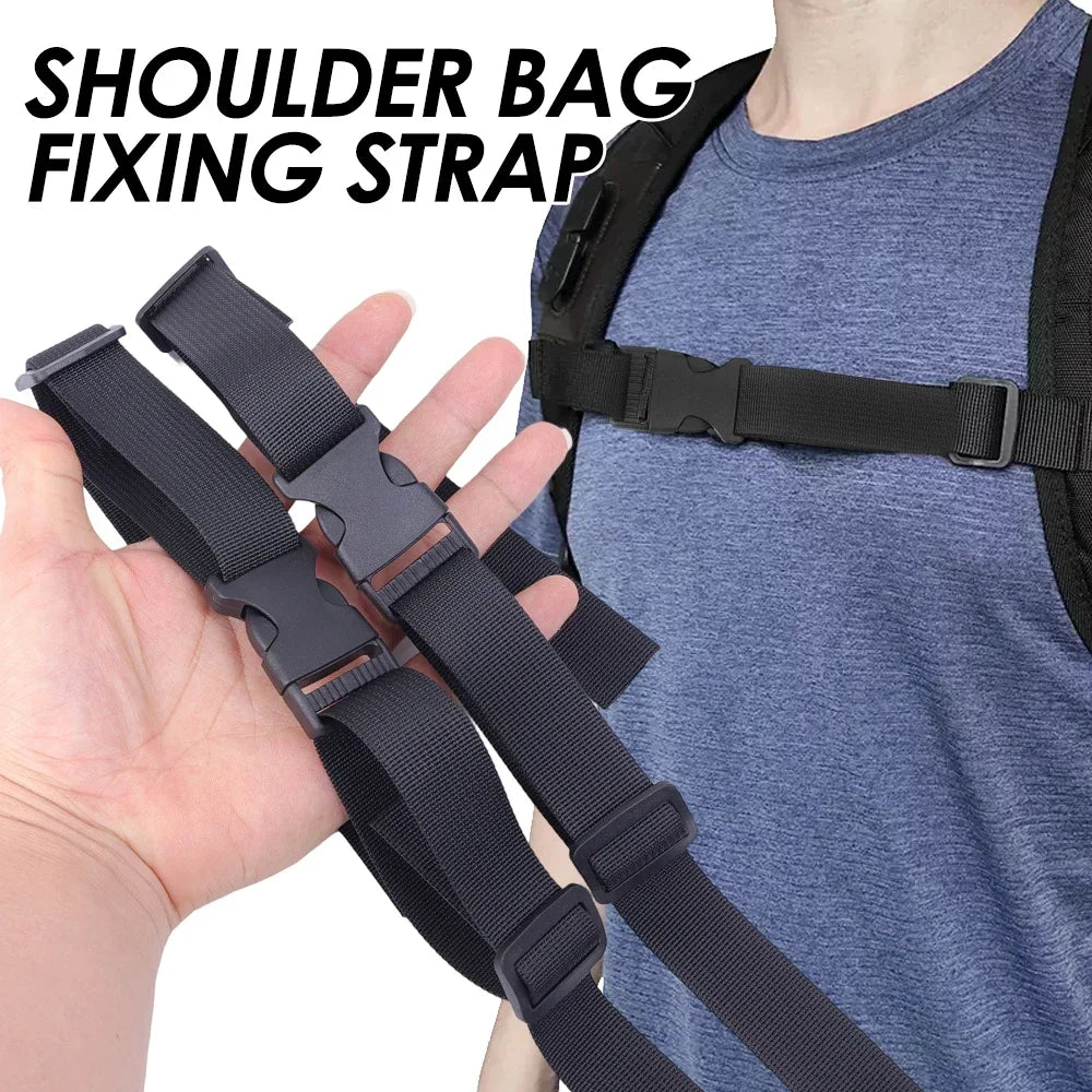 Backpack Magnetic Chest Pack StrapEasy Detachable Strap Adjustable Shoulder Strap Outdoor Camping Tactical Bag Strap Accessories