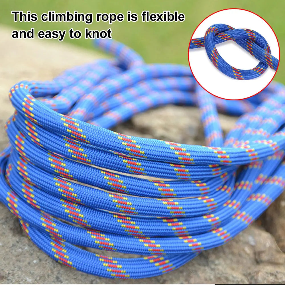 10M/15M/20M/30M Climbing Rope Outdoor Rescue Rope Climbing Safety Rope Paracord Insurance Escape Rope Hiking Survival Tool