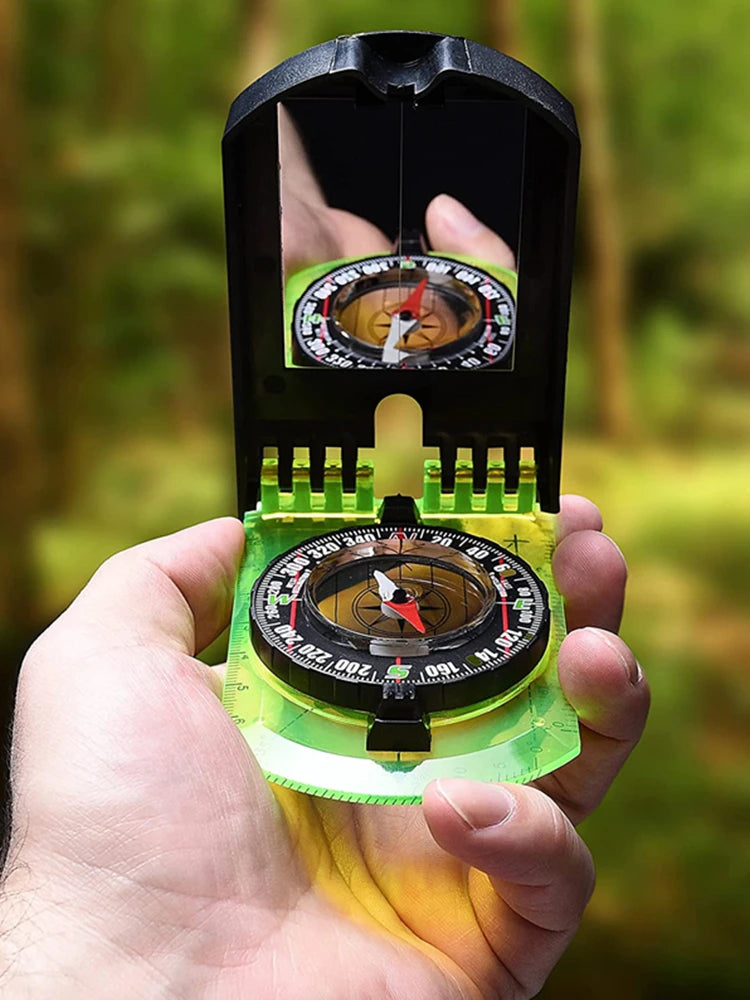 Waterproof Compass Outdoor Gadget Navigation Hiking Compass Camping Orienteering Backpacking Map Reading Compass for Scout Kids