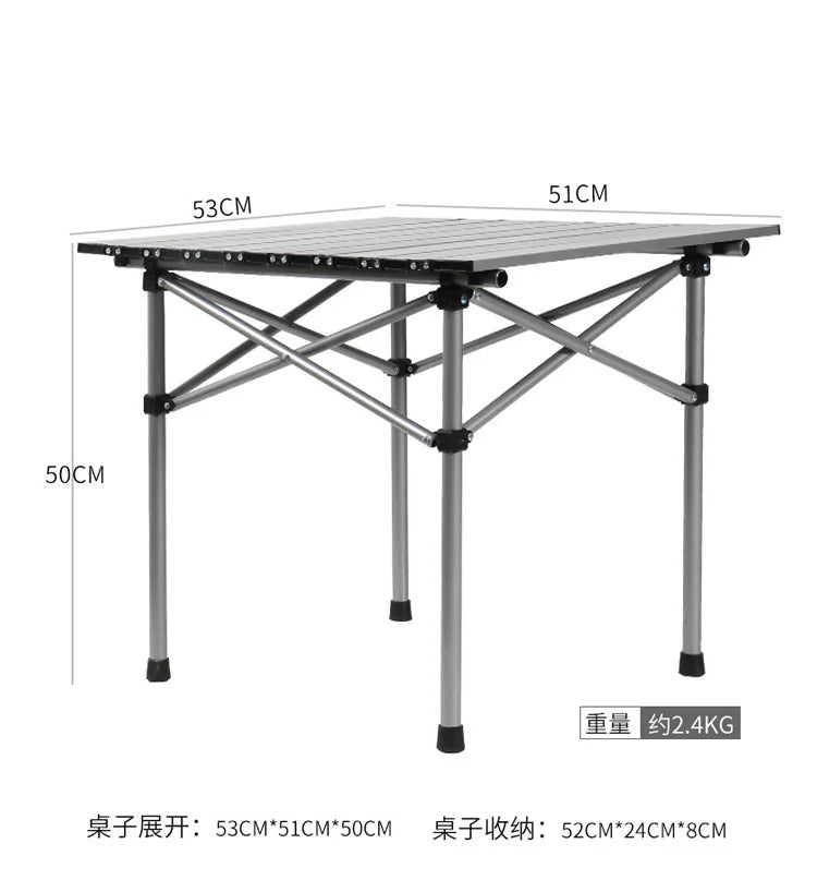 Outdoor Folding Table And Chair Portable Camping Picnic Barbecue Self Driving Tour Table Folding Mesa Plegable Outdoor Furniture