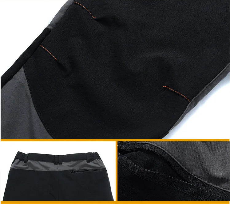 TRVLWEGO Summer Men Hiking Pants Fishing Trousers Trekking Quick Dry Outdoor Travel Elastic Fabric Cycling Camping Clothing