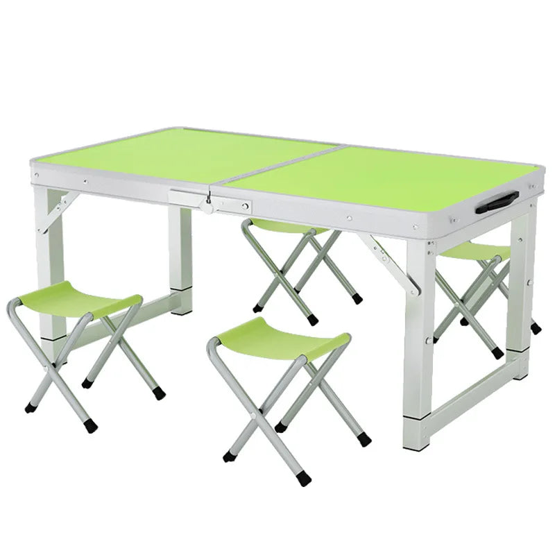 Folding Table Outdoor Stall Night Market Household Foldable Portable Aluminum Alloy Camping and Picnic Table and Chair