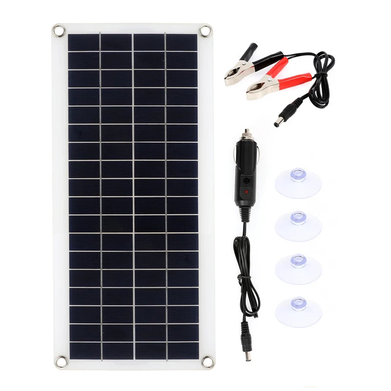 1000W Flexible Solar Panel Kit With 2 USB Complete Portable Power Generator Solar Electric Station For Home Car Yacht RV Boat