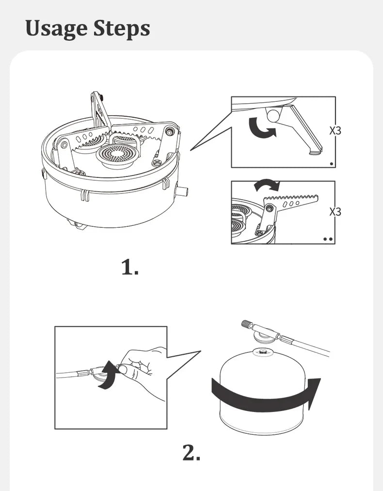 Naturehike IGT Burner Camping Outdoor Portable Gas Stove Kitchen Ultralight IGT Table Grill BBQ Cookware Three-Head Gas Burner