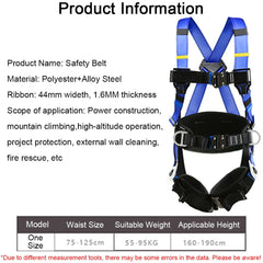 High Altitude Work Safety Belt Full Body Five-point Safety Harness Outdoor Climbing Training Construction Protective Equipment