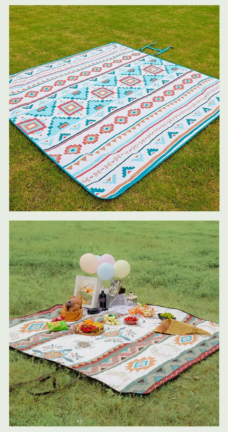 TARKA Big Size Camping Mat Outdoor Picnic Pad Portable Folding Beach Mattress Waterproof Moisture-proof Campsite Rug Park Carpet