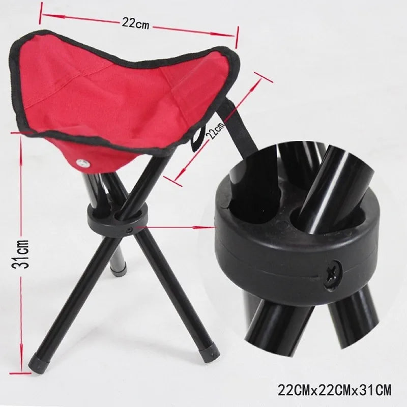 Outdoor Folding Camping Fishing Chair Sturdy Comfortable Stool Portable Backpack Seat Bag Economy Fishing Chair Hiking Seat