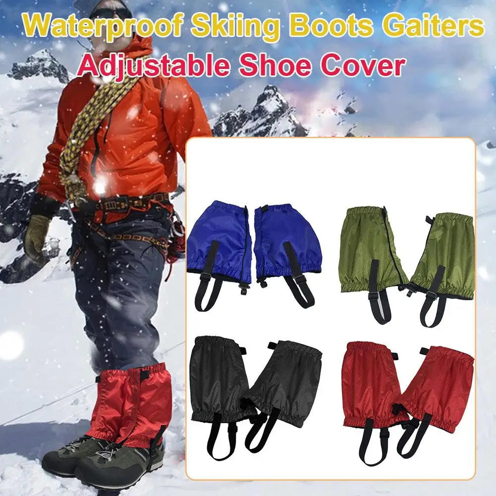 Outdoor Hiking Waterproof Snow-Proof Leg Covers Climbing Ski Snow Unisex Shoe Legging Gaiters Warmer Cover Boot Cover Leg