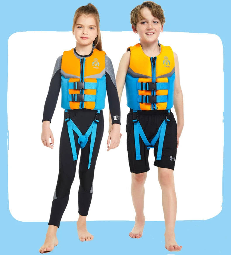 Kids Buoyancy Snorkel Vests, Life Jacket for Children, Swim Vest for Boys and Girls, Swimsuit Flotation Swimming Aid