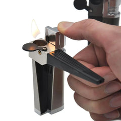 2 in 1 Set Metal Igniter Electric Arc BBQ Lighter Windproof Flameless Plasma Ignition Long Gas Lighter Camp Men Hitter Igniters