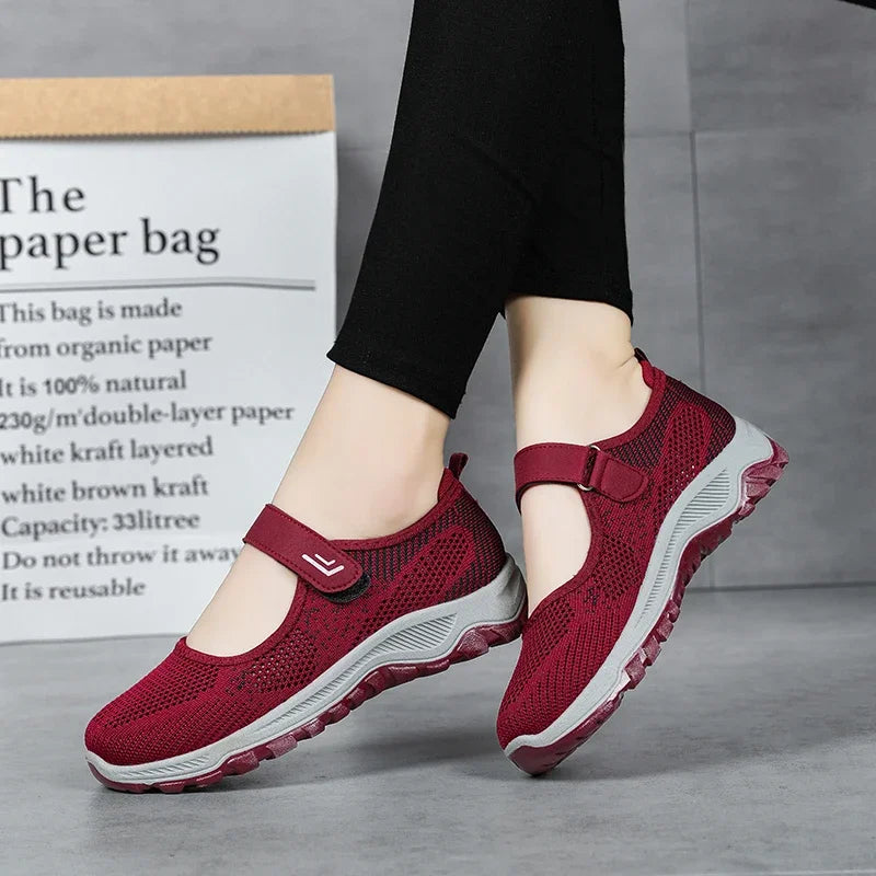 Summer Women's Casual Shoes High Quality Platform Soft Sole Outdoor Hiking Shoes Lightweight Anti Slip Fitness Sneakers Shoes