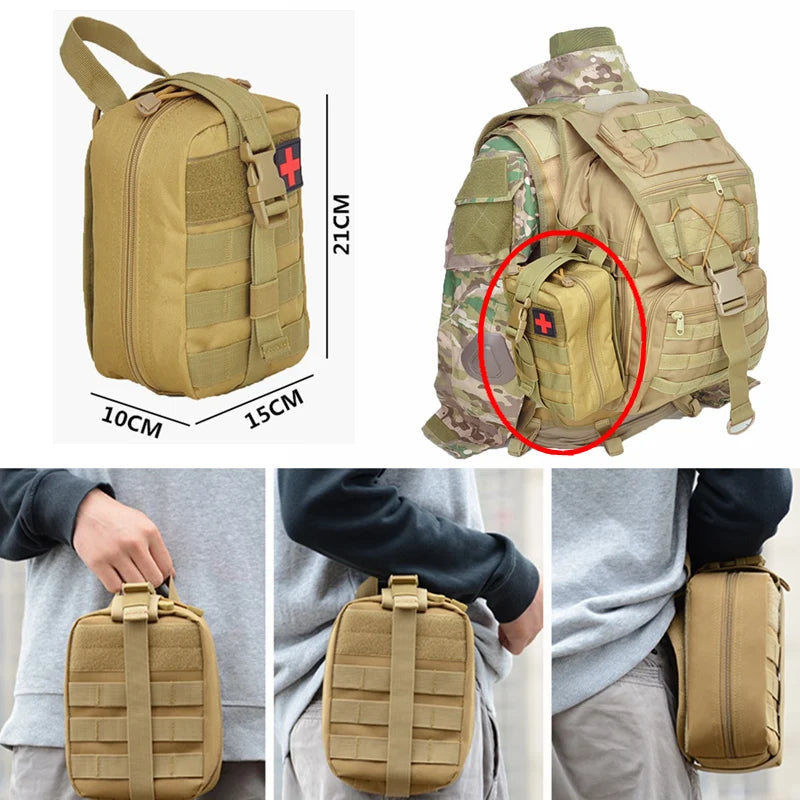 Tactical First Aid Kits Medical Bag Emergency Outdoor Hunting Car Camping Molle Survival Tool EDC Pouch Organizer