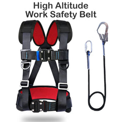 High-altitude Work Safety Belt Three Point Harness Safety Ropes Hook Outdoor Rock Climbing Electrician Construction Equipment