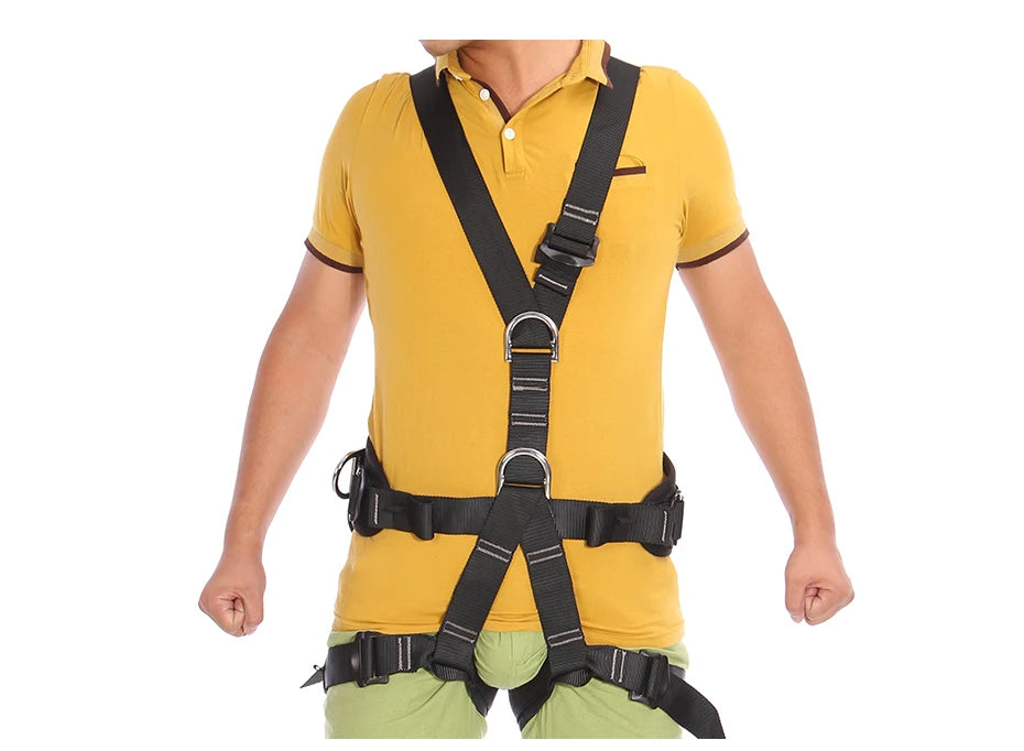 Outdoor Professional Harness Rock Climbing High Altitude Protection Full Body Safety Belt Anti Fall Protective Gear Tools