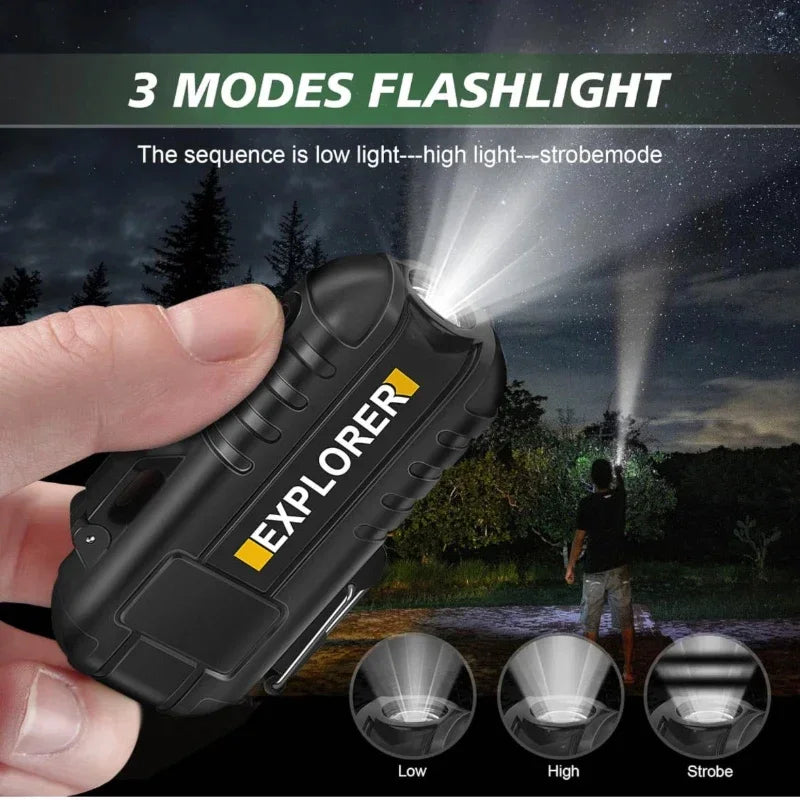 Multifunctional Waterproof Plasma Arc Lighter Outdoor Portable Rechargeable Lighting Lighter Camping Barbecue Special Lighter