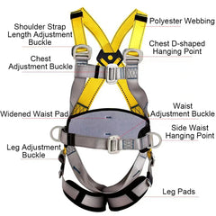 Aerial Work Safety Belt Full Body Five Point Harness Safety Rope for Outdoor Climbing Training Construction Protection Equipment