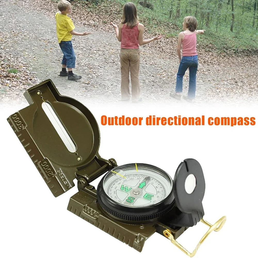 Multifunctional Survival Compass, Waterproof Portable Compass For Outdoor Camping Hiking Travel,Navigation