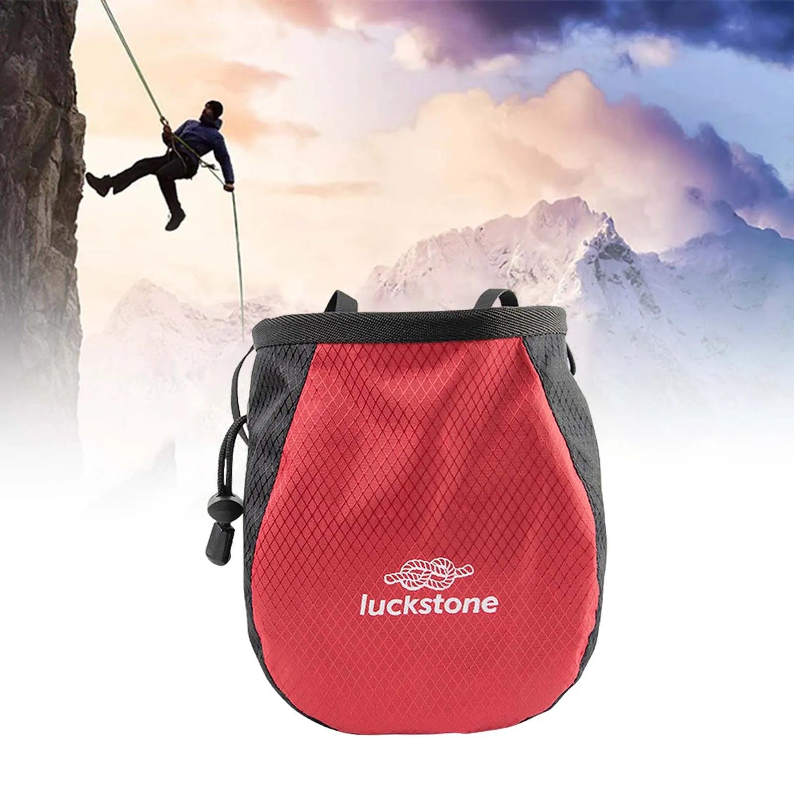 Gymnastics Rock Climbers Magnesium Powder Storage Bag Adjustable Waist Belt Nonslip Chalk Bag Weightlifting Climbing Equipment