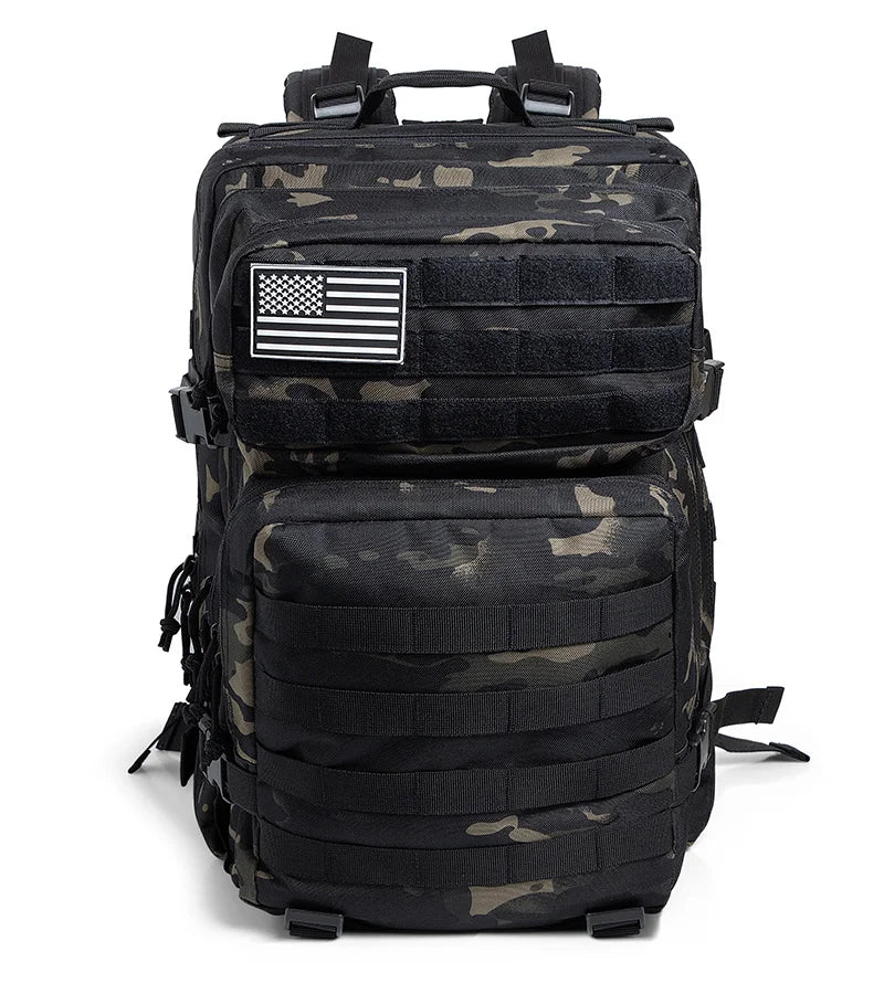 QT&QY Tactical Backpacks Outdoor 45L Large Capacity Man 3 Days Molle Hking Bags For Outdoor Trekking Camping Backpack