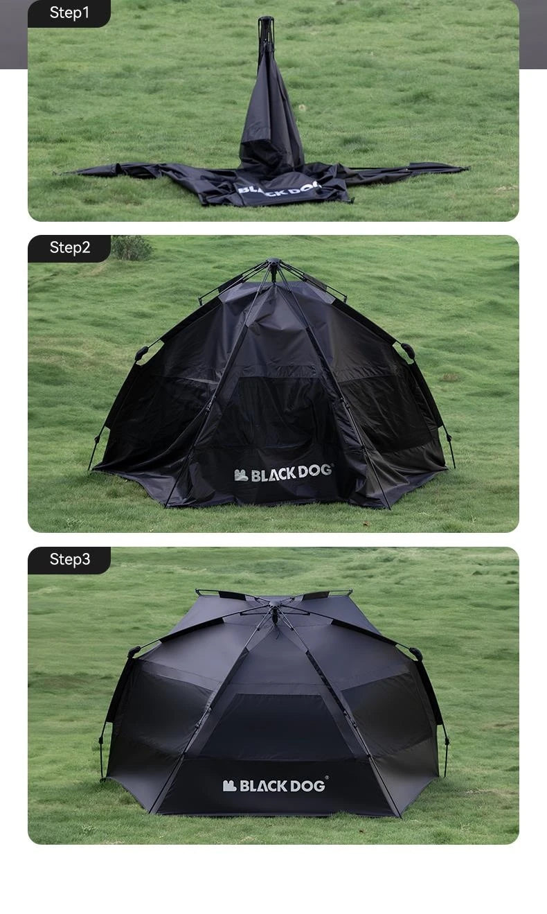 NatureHike Blackdog 2-3 Person Automatic Sunshade Tent