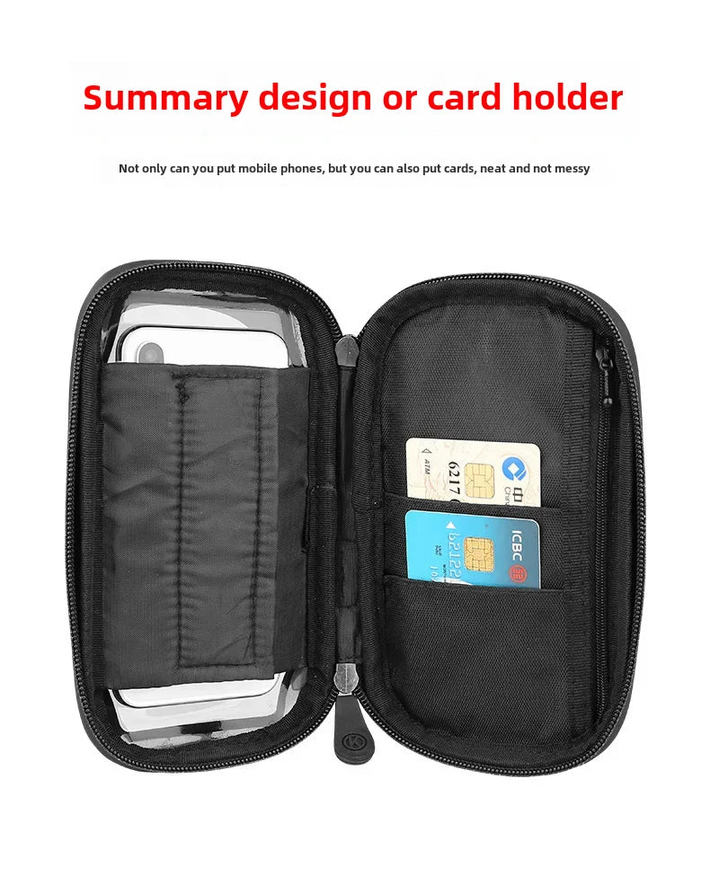 Multifunctional Phone Holder Bag Takeaway Touch Screen Bag Waterproof Bicycle Bag Shockproof Motorcycle Riding Navigation Bra...