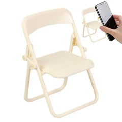 Mini Chair Shape Phone Holder Adjustable Cute Colorful Folding Chairs Mobile Phone Stand Multifunctional For Cell Phone