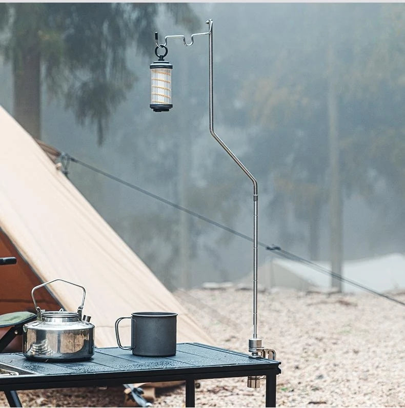 Outdoor IGT Table Accessories Portable Expandable Desktop Frame Camping Light Pole Stand Stainless Steel Desktop IGT Accessories