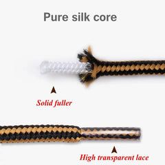 1Pair Round Shoe Laces For Sneakers Striped Double Color Fashion Shoelaces Outdoor Hiking And Leisure Sports Shoelace Shoestring